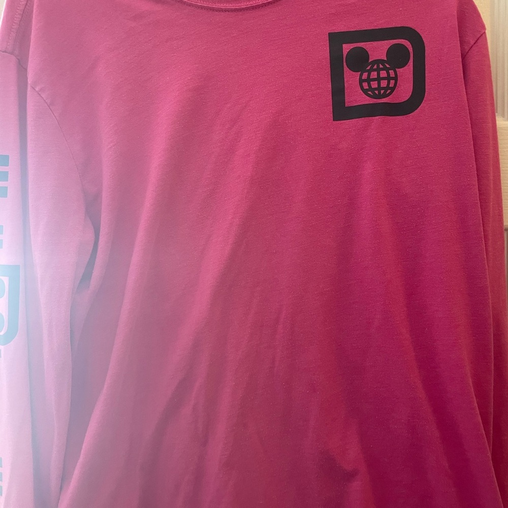 Pink Graphic Long Sleeve Shirt